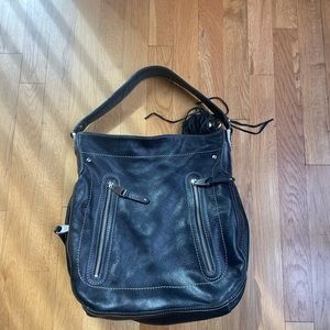 B Makowsky  vintage Black bag all leather LIKE new in perfect condition